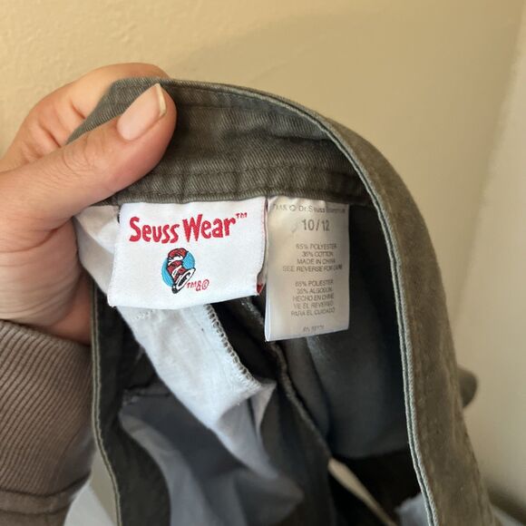 DR.SEUSS Seusswear Vintage 90s Green Eggs & Ham Embroidered Shorts- 10/12 - Picture 9 of 9